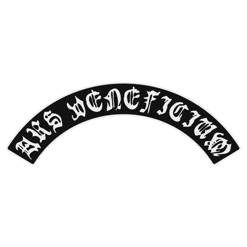 Bandname (Ausschnitt Rückennäher)