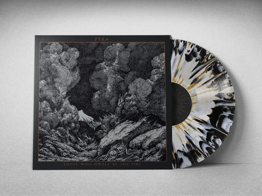 Those Who Dwell in the Fire (Opaque White / Black Swirl with Gold Splatter LP)